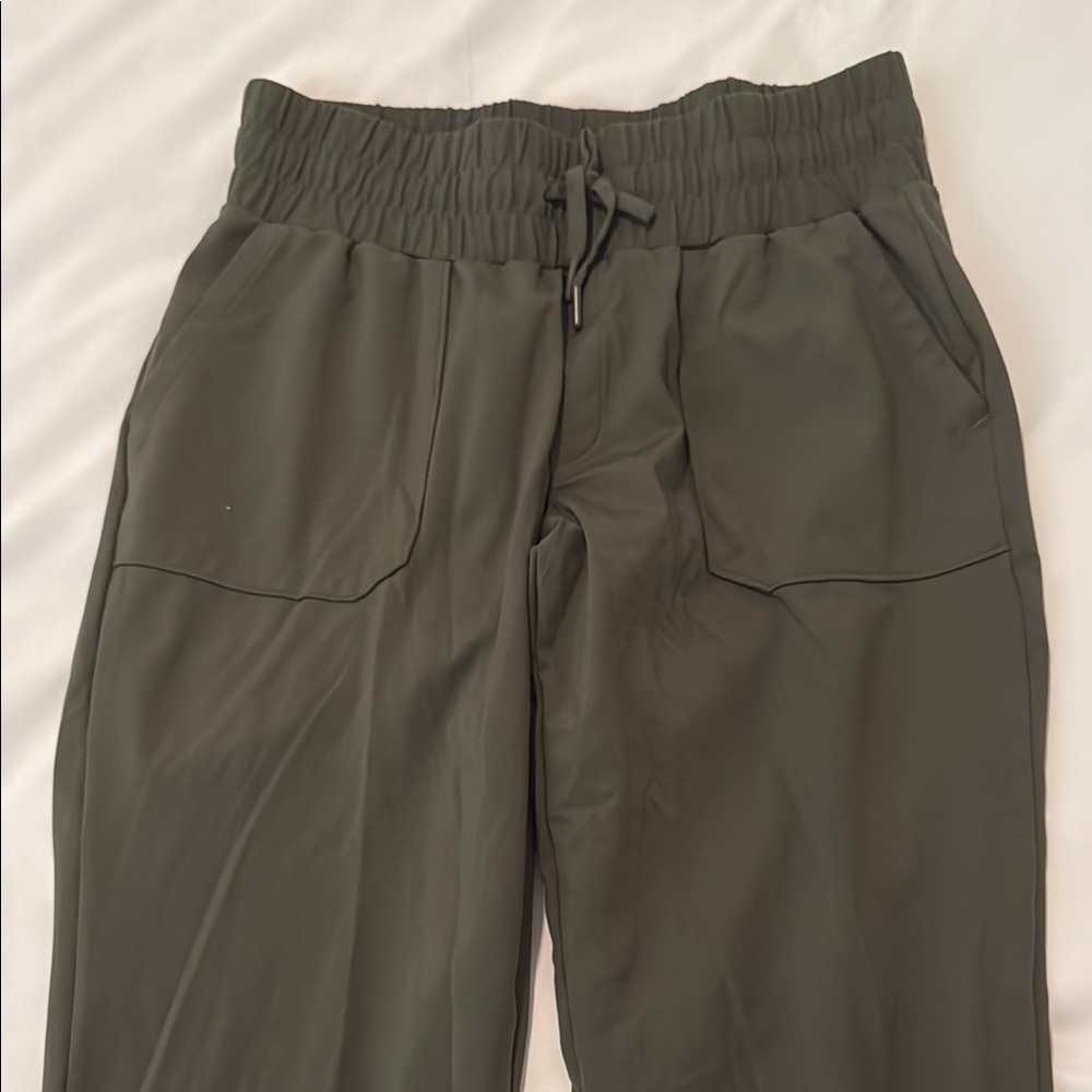 Green joggers